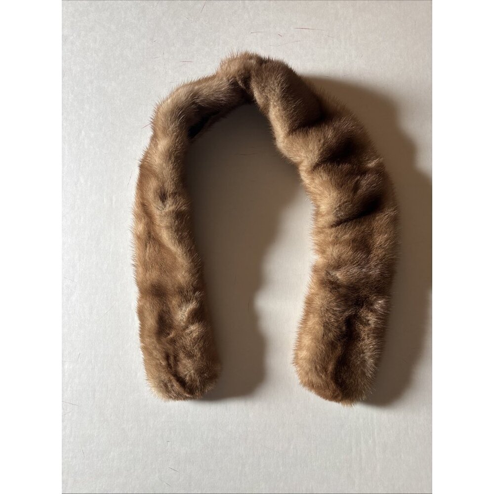 Davidsons Of Indianapolis Mink Collar Or Stole Vintage Brown - Picture 6 of 7